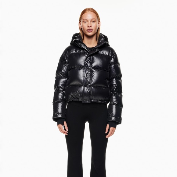 TNA Jackets & Blazers - ARITZIA | TNA the Shorty Super Puff | Hi-Gloss Black |XXS | LIKE NEW